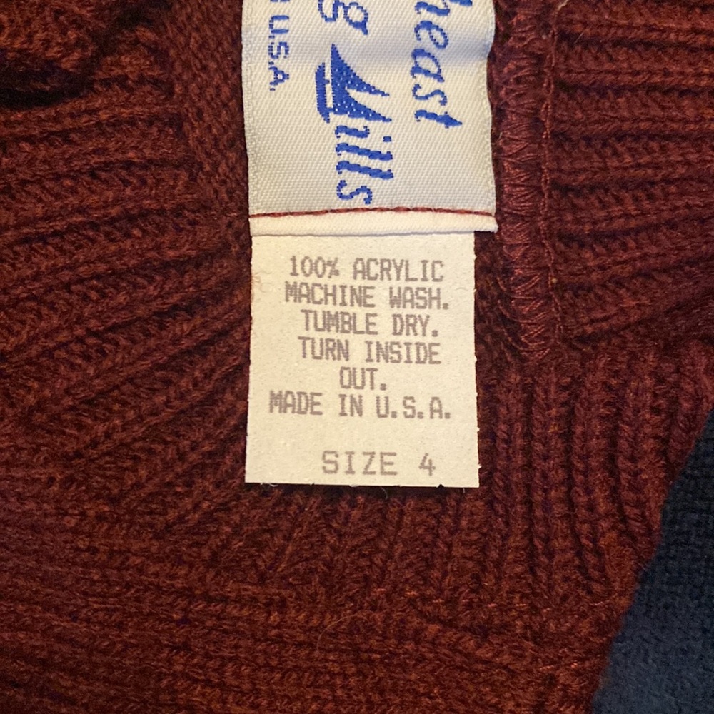 Fall River Knitting Mills vintage. Old new stock. NWOT. Made in USA.4T and 10/12